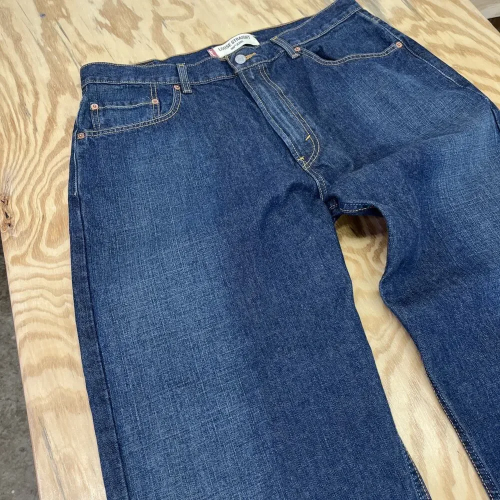 Y2K Levi's 559 Loose Fit Straight Jeans Men's Size 36x32 Vintage Skater Grunge